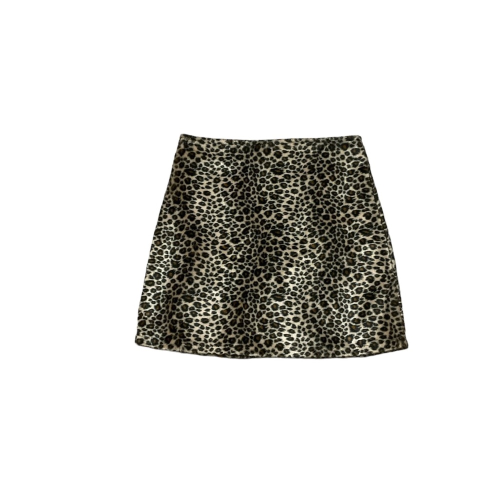 Vintage Rachel’s Kids Leopard Print Mini Skirt Youth Girls 12 Y2K A Line Casual